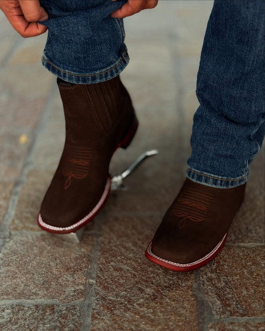 Hand-embroidery Vintage Bulldog Boots