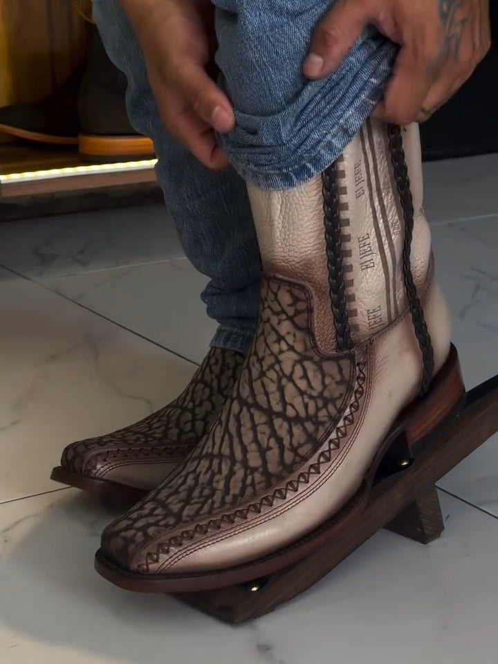 Handmade Maple Striped Boots