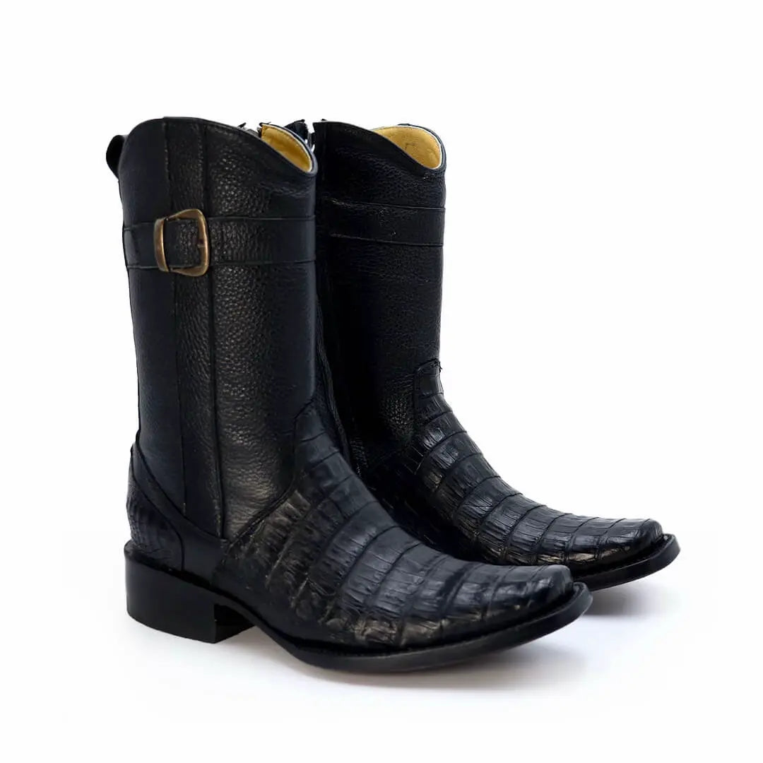 Original Handmade Crocodile Leather Rider Boots