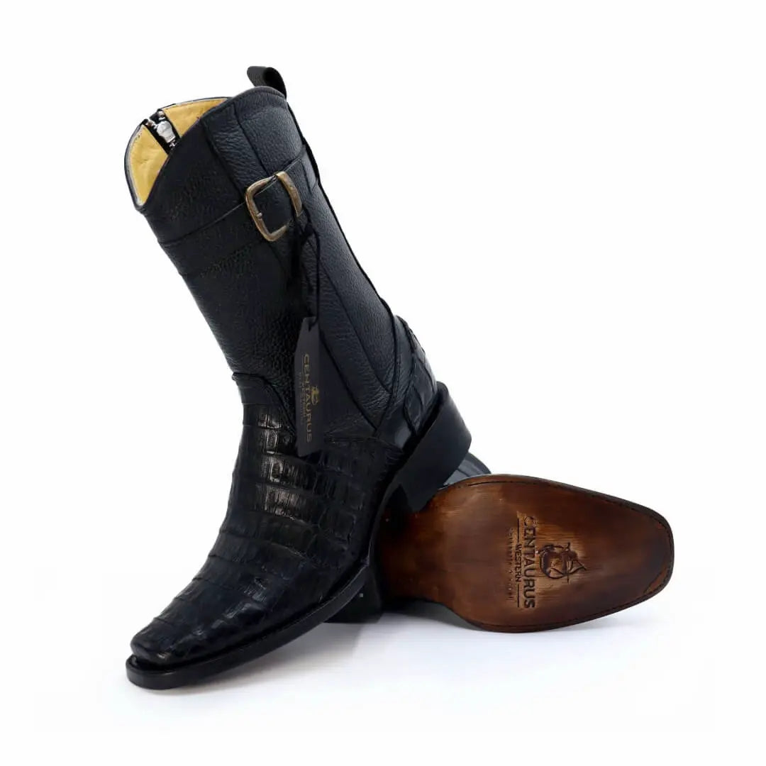 Original Handmade Crocodile Leather Rider Boots