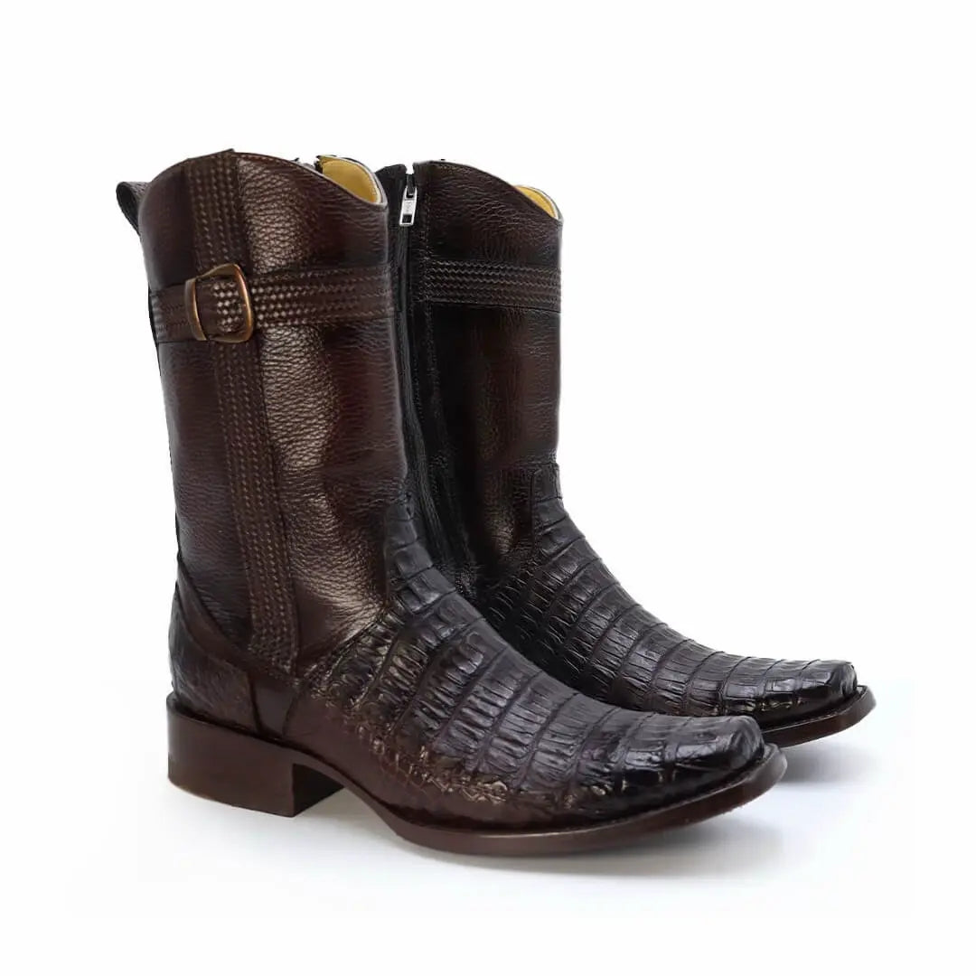 Original Handmade Crocodile Leather Rider Boots