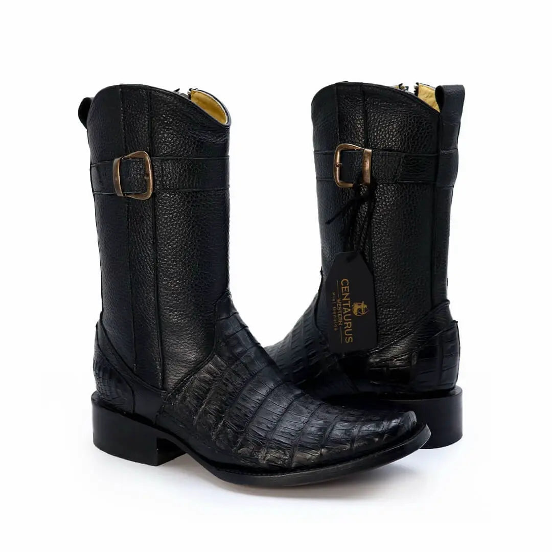 Original Handmade Crocodile Leather Rider Boots