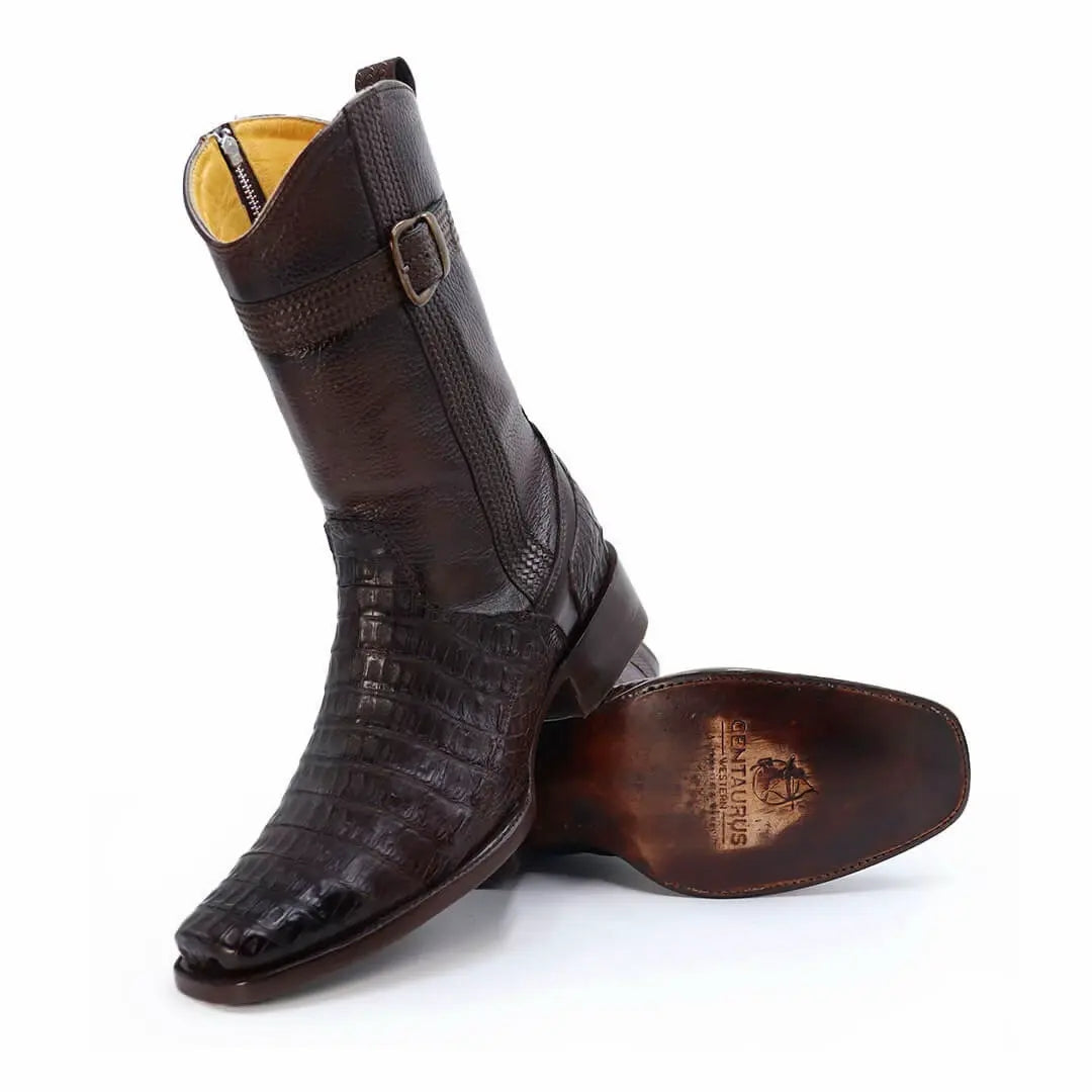 Original Handmade Crocodile Leather Rider Boots