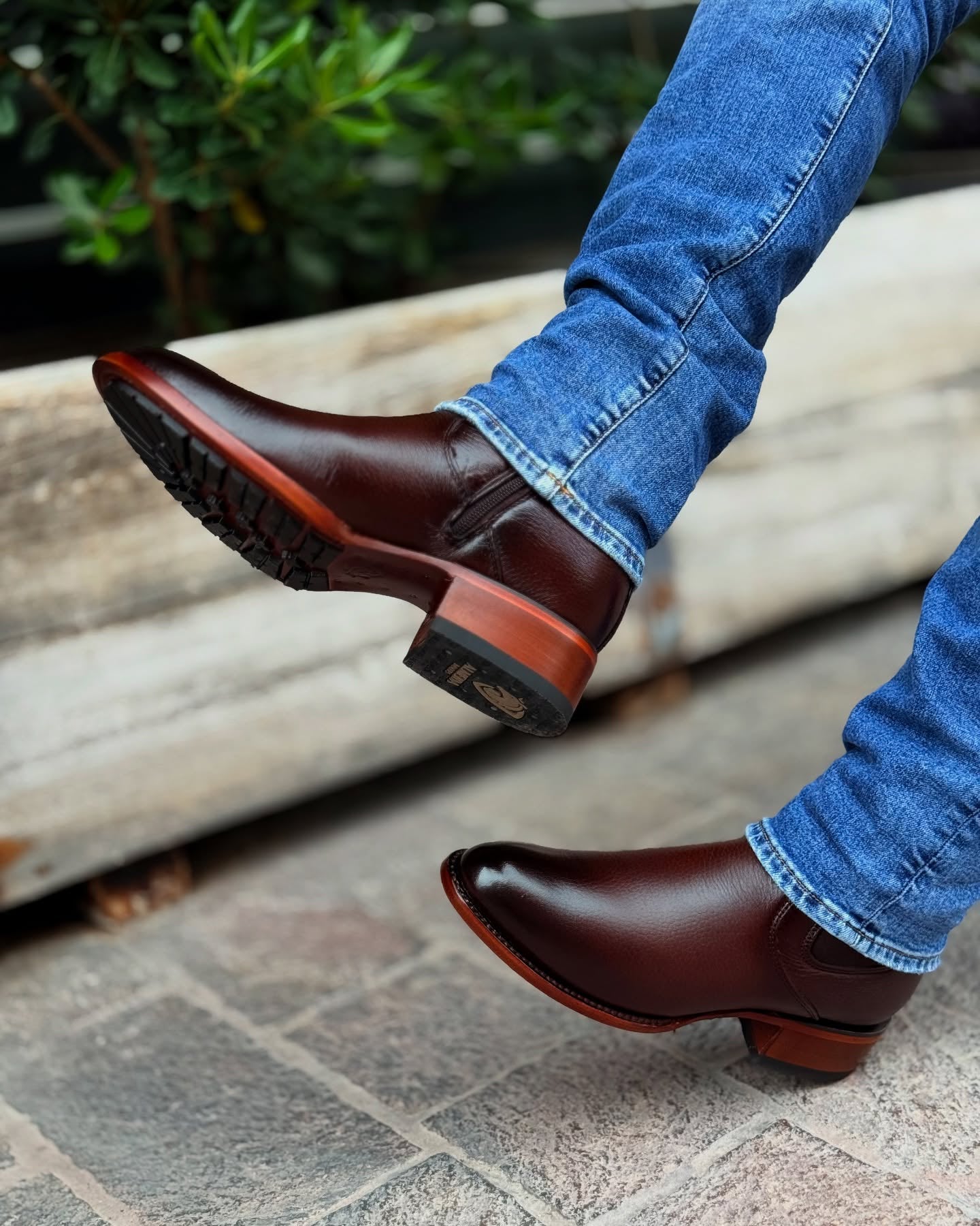 Vintage Handmade Cowhide Boots
