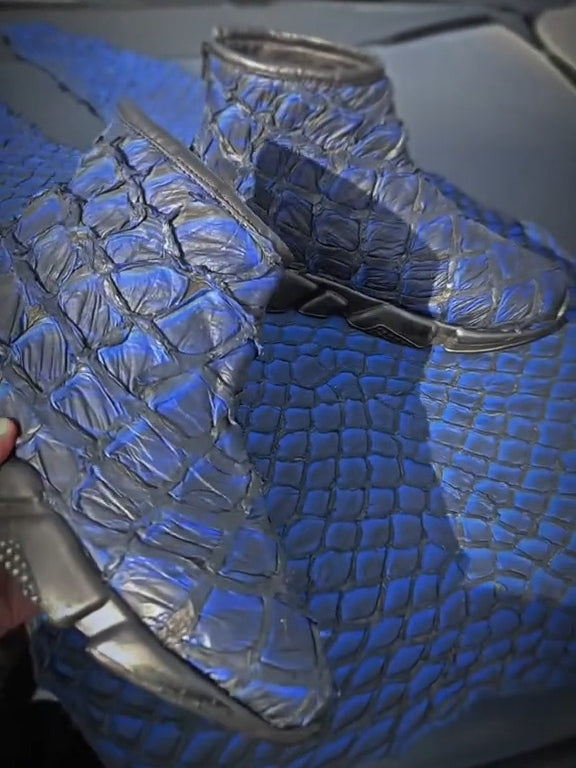Crocodile Mesh Boots