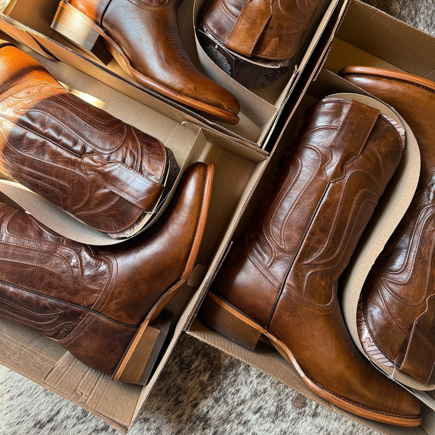 Hand Embroidered Leather Boots