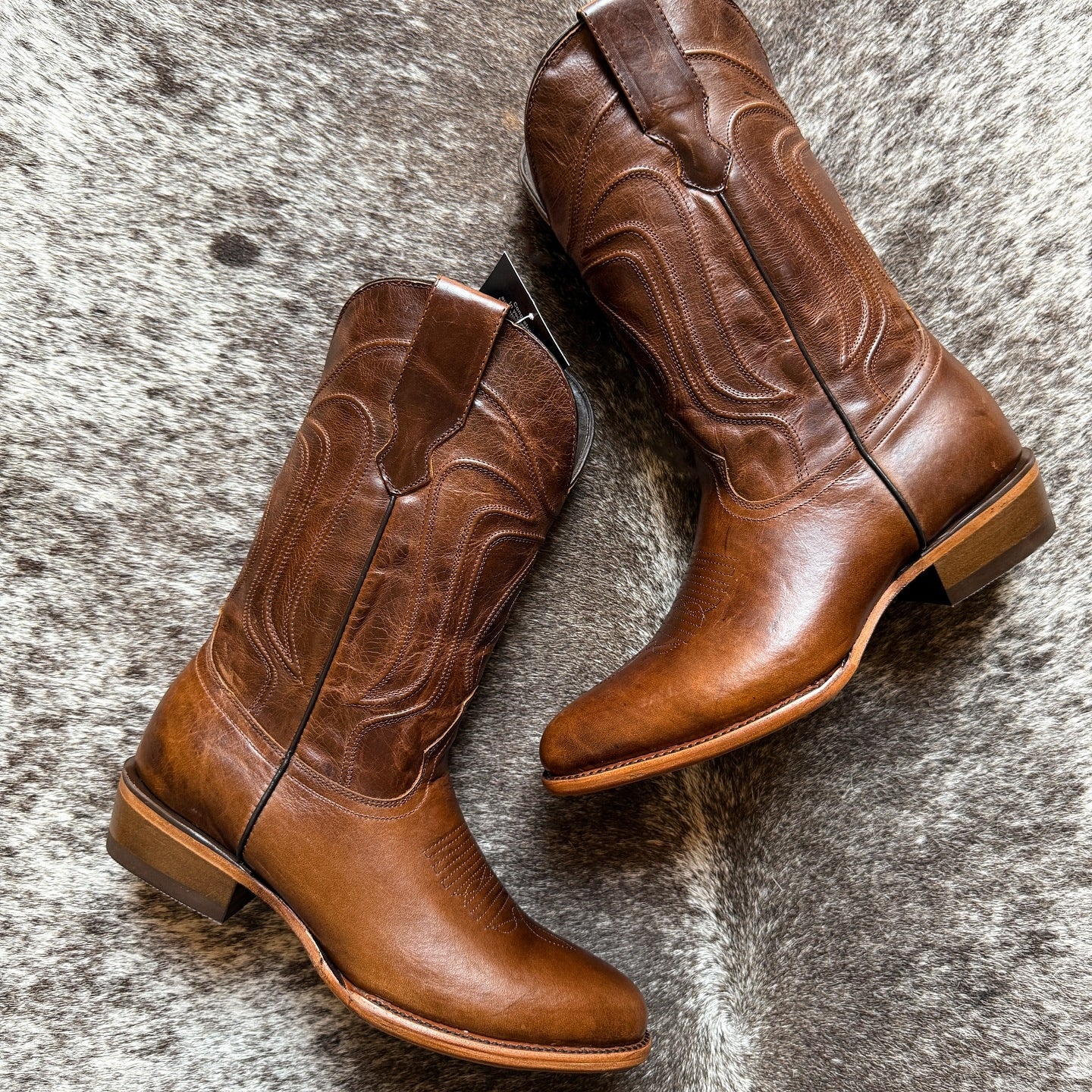 Hand Embroidered Leather Boots