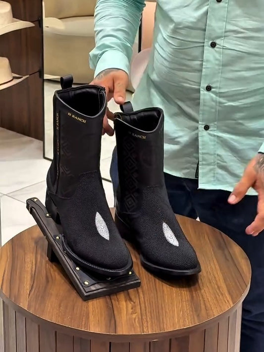 Handmade Cats Eye Rider Boots