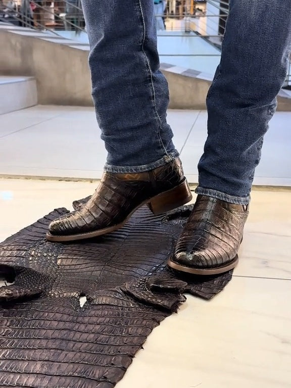 Exotic Gator Skin Boots