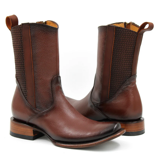 Hand-embroidered Western Ranch Boots