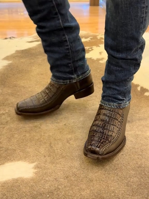 Exotic Black Python Skin Boots