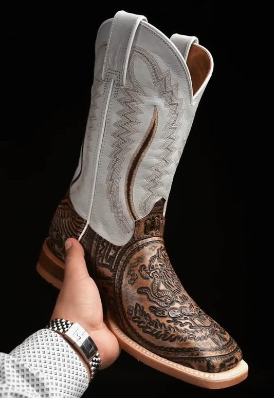 Hand Tooled – Square Toe