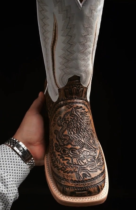 Hand Tooled – Square Toe