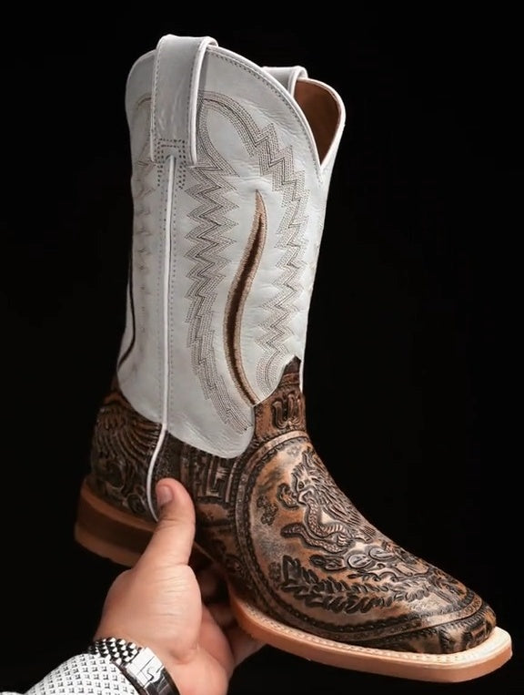 Hand Tooled – Square Toe