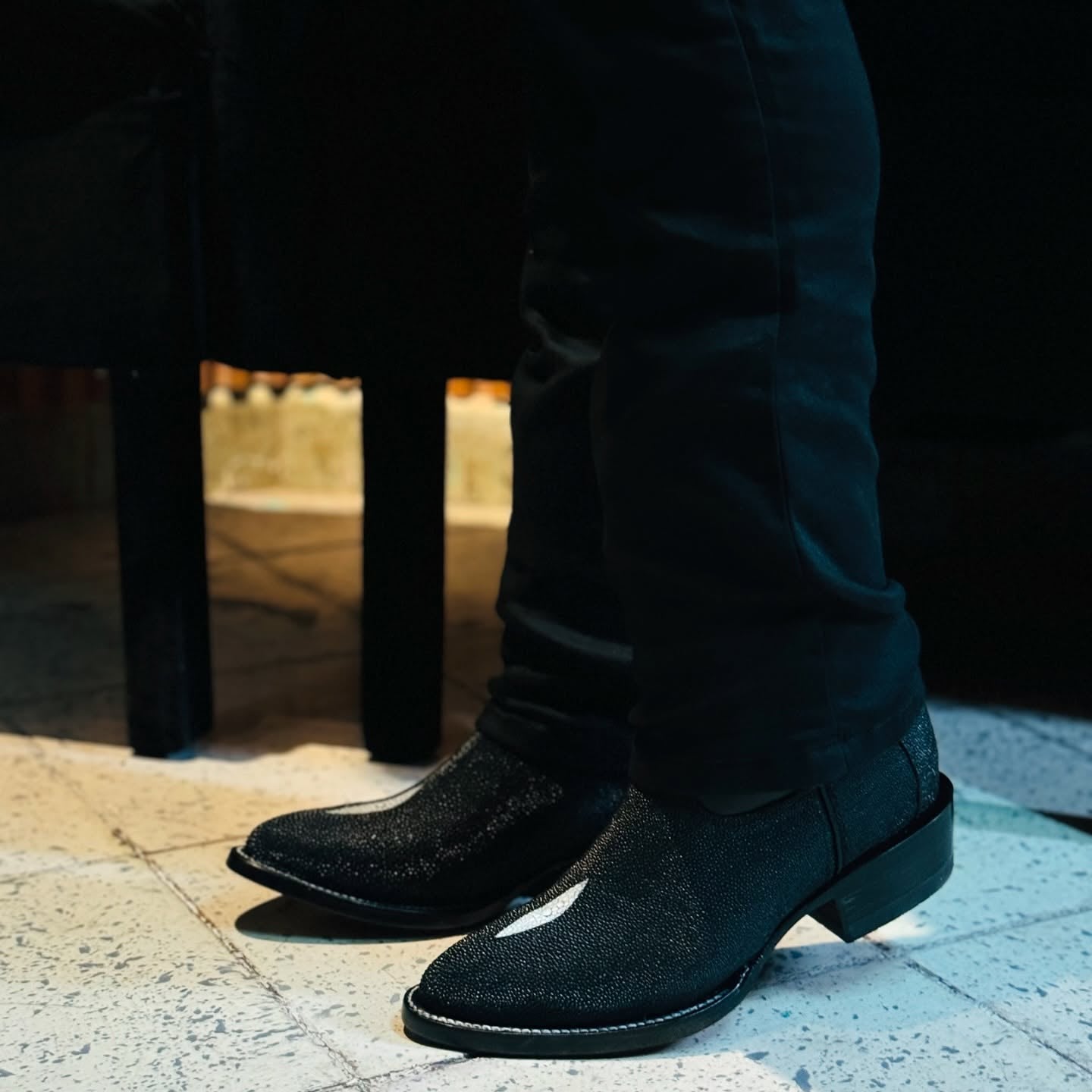 Italian Vintage Stingray Cowboy Boots