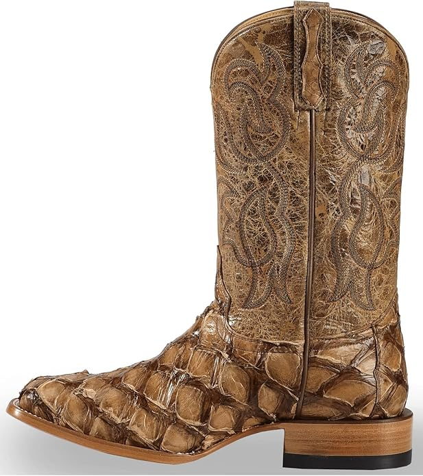 Cody James Men's Pirarucu Exotic Boot Broad Square Toe