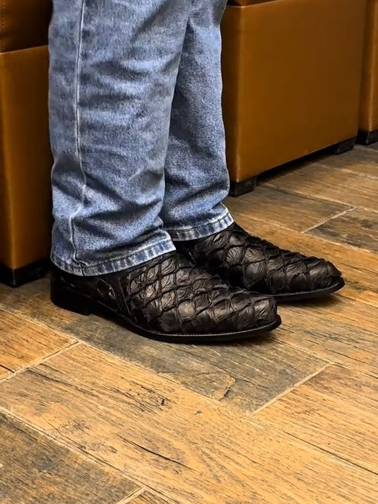 Print Short Square Toe Cowboy Boots