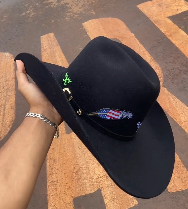 STICKER FOR CHAPEU PENA FLAG USA