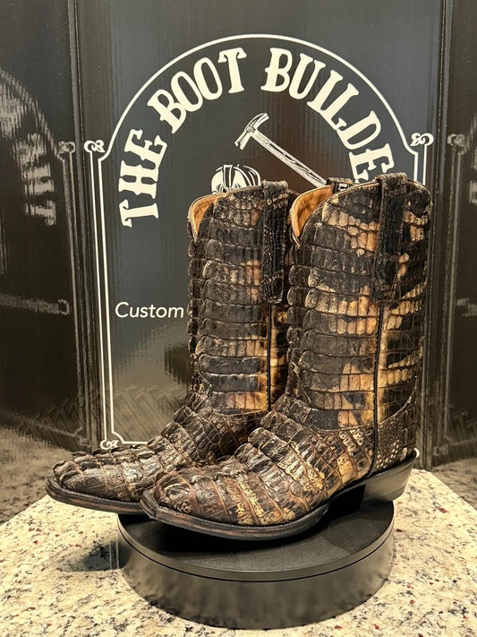 Handmade Custom Crocodile Leather Boots