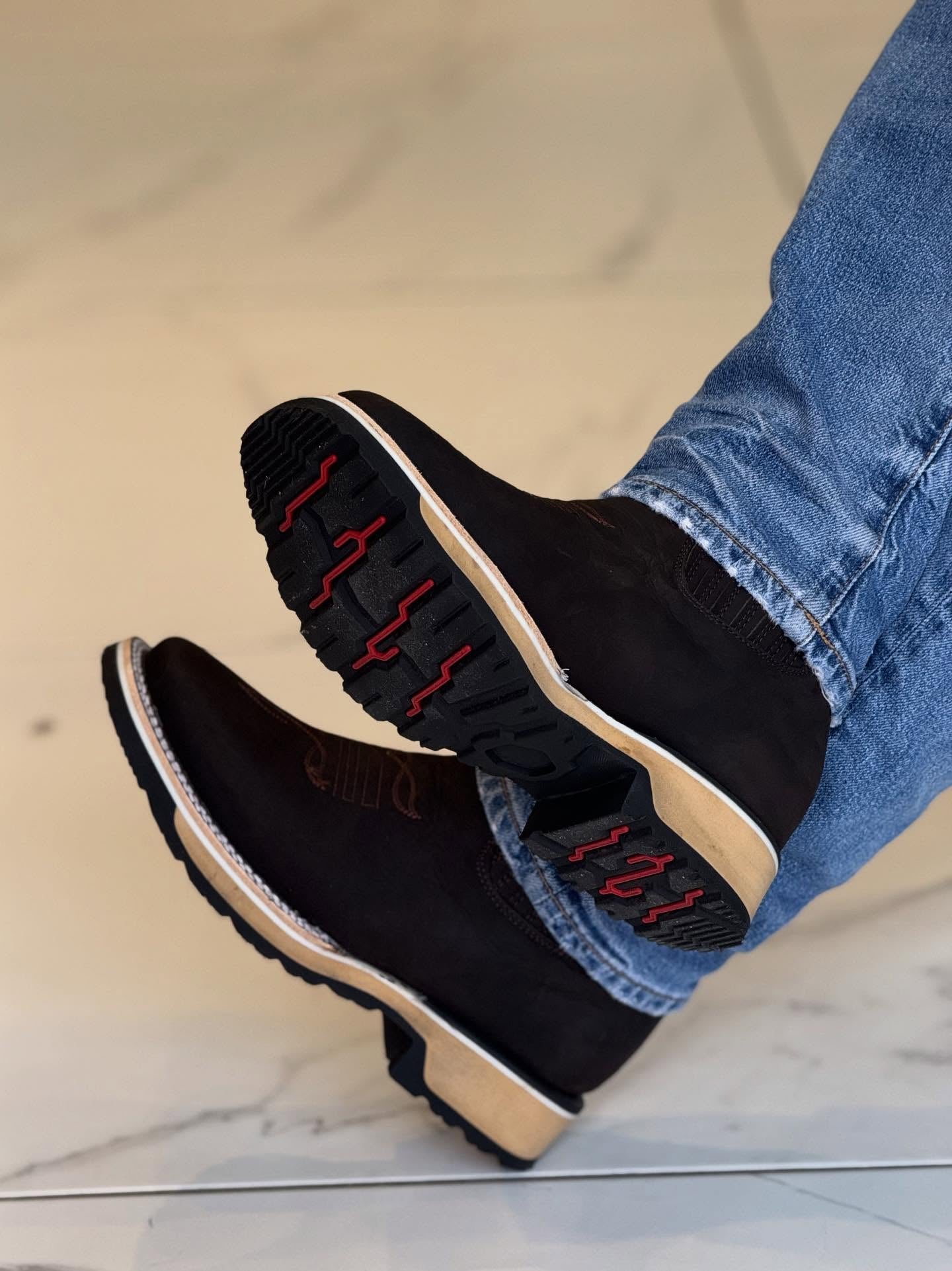 Western N1 Suede Ankle Boots