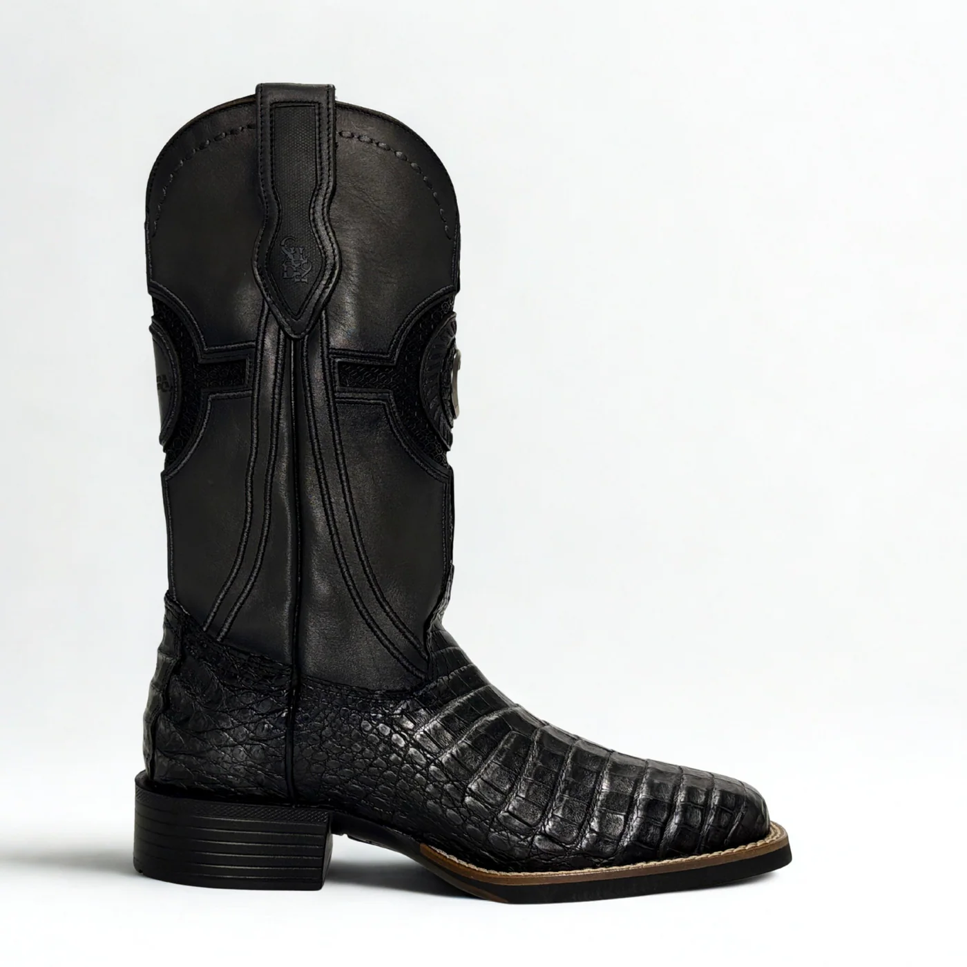 Handcrafted Men's Crocodile Leather Boots