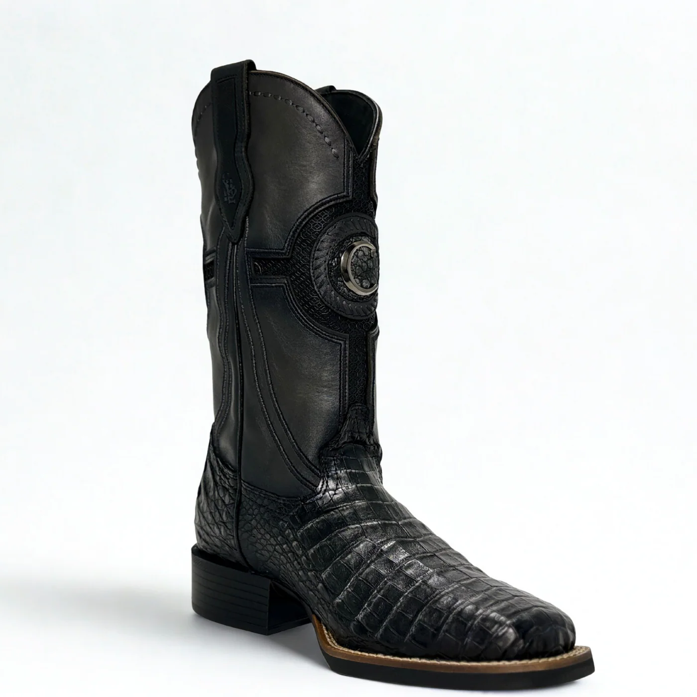 Handcrafted Men's Crocodile Leather Boots