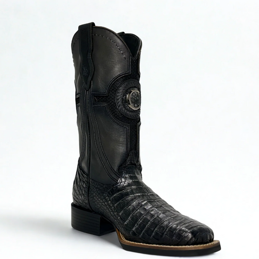 Handcrafted Men's Crocodile Leather Boots