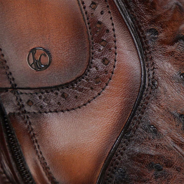 Handcrafted Ostrich Leather Boots
