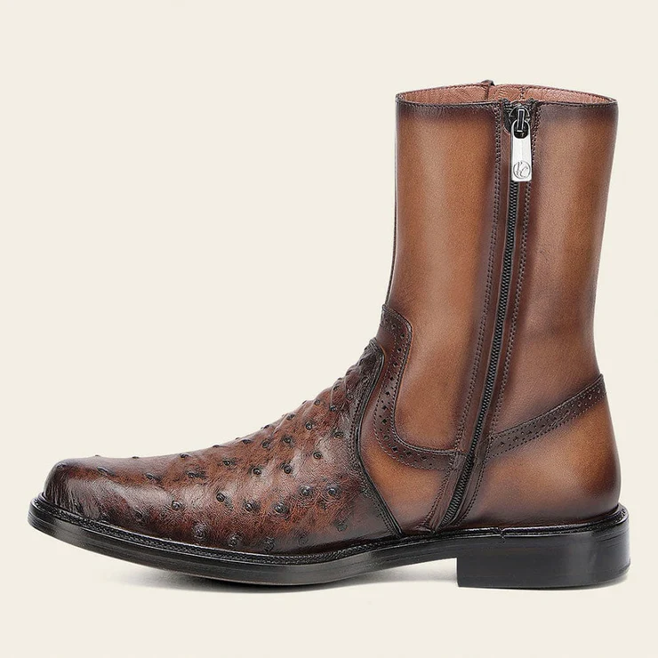 Handcrafted Ostrich Leather Boots