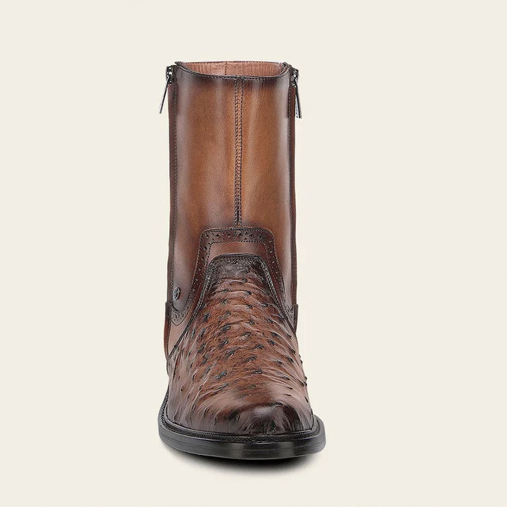 Handcrafted Ostrich Leather Boots