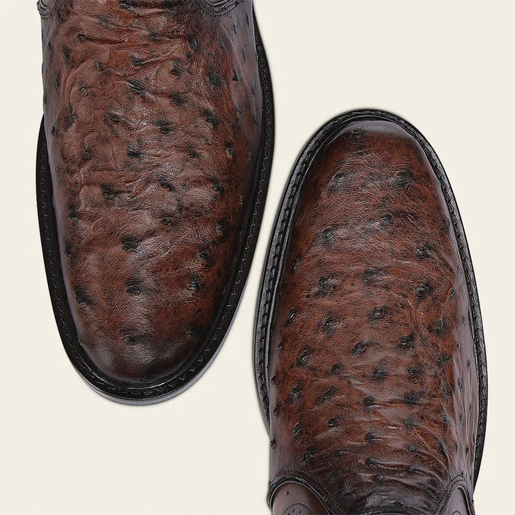 Handcrafted Ostrich Leather Boots