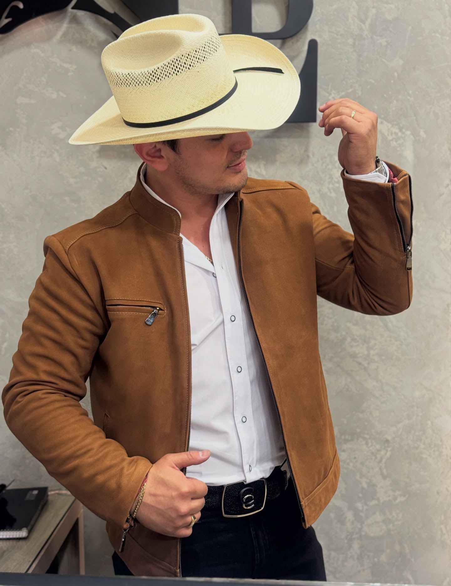 Western Minimalist Suede Jacket
