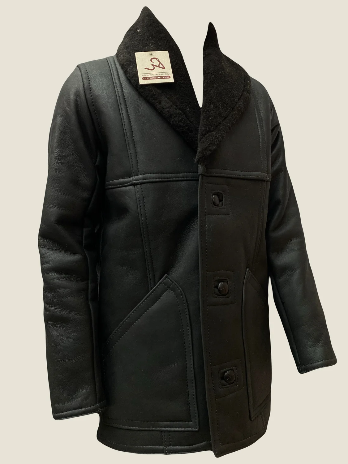 Malboro Black Leather Jacket