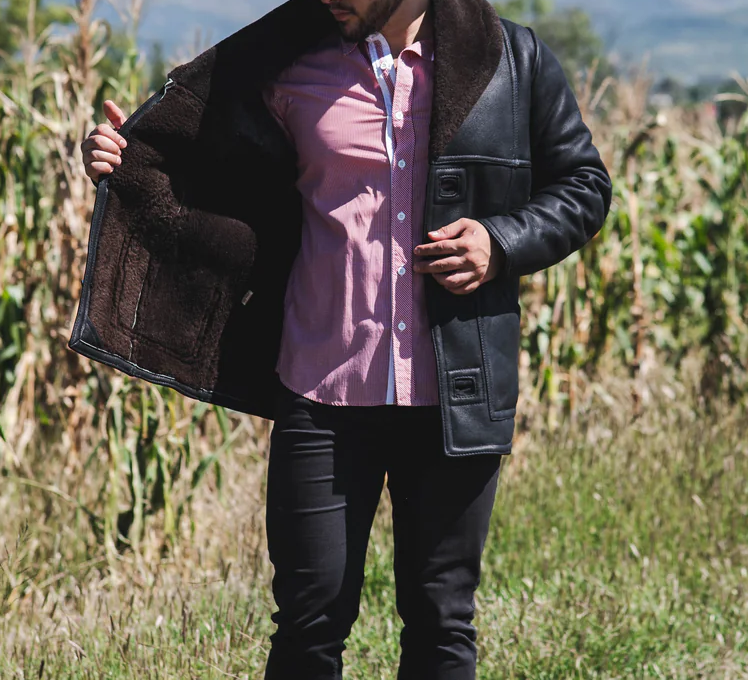 Malboro Black Leather Jacket