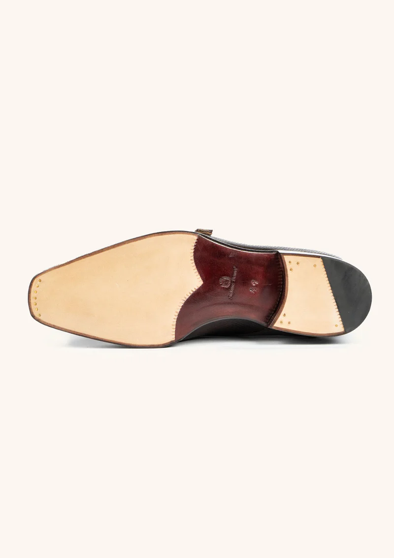 Brown Double Monk Straps