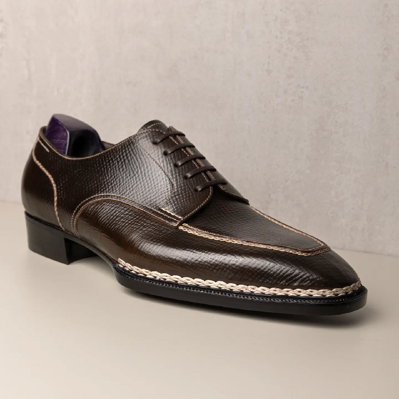 Italian Handmade Calf Leather Stitched Derby