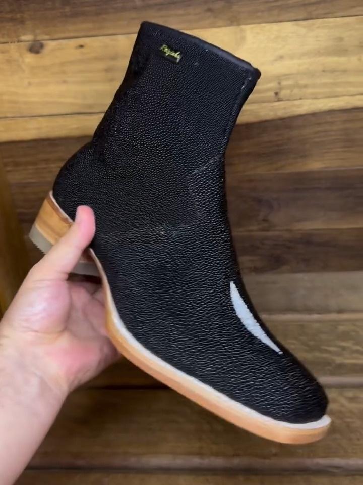 Italian Hand-frosted Cowboy Boots