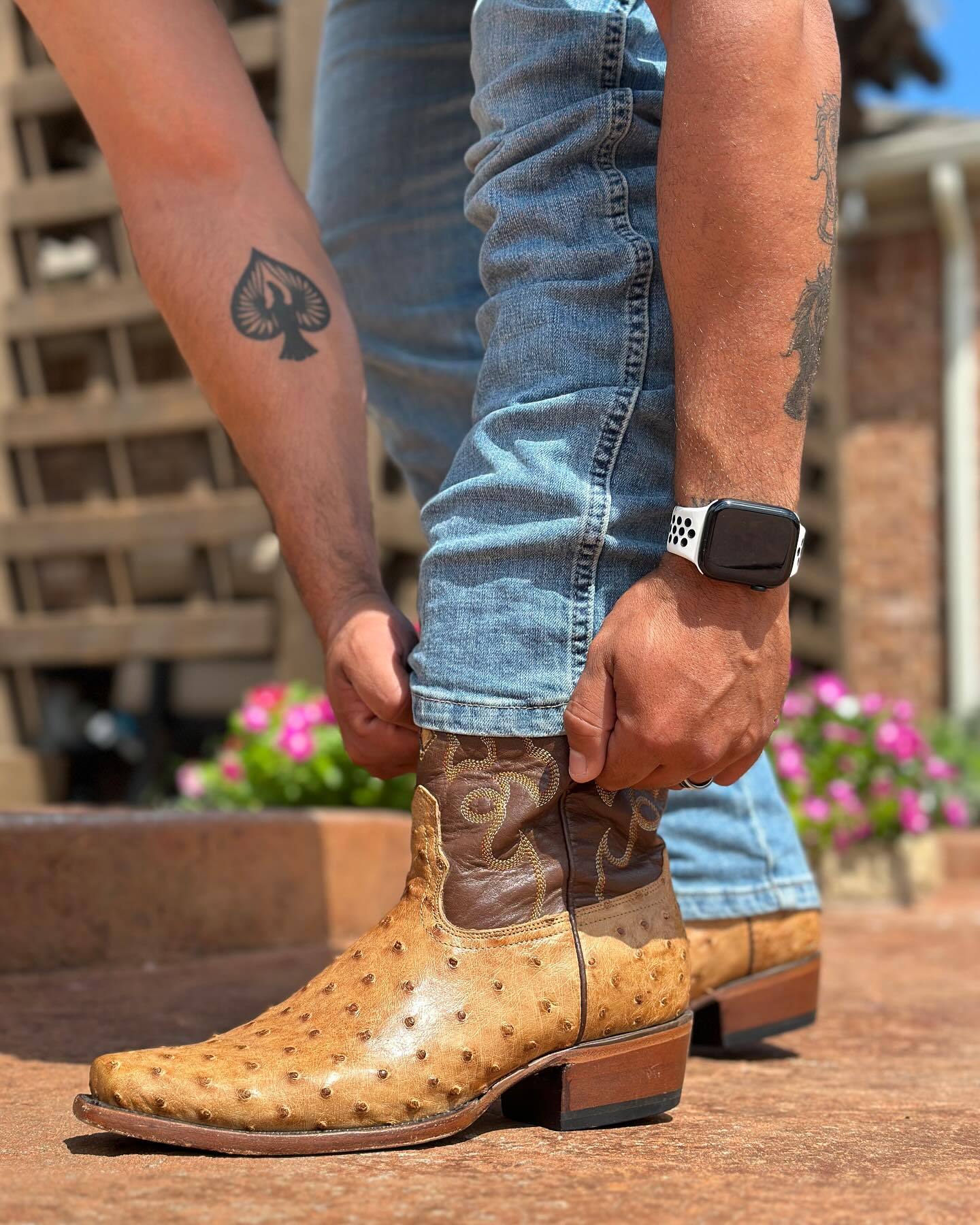 Handmade Ostrich Boots