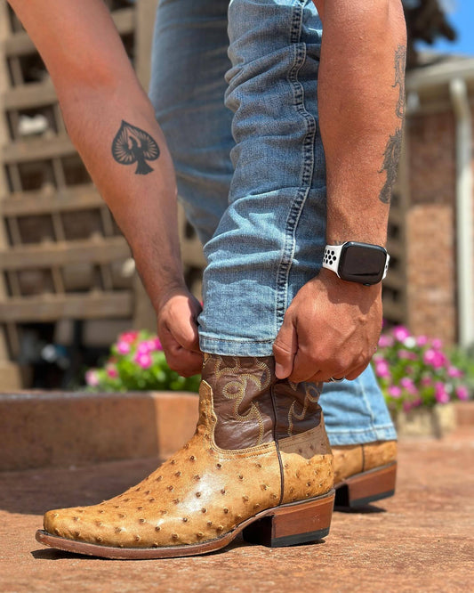 Handmade Ostrich Boots
