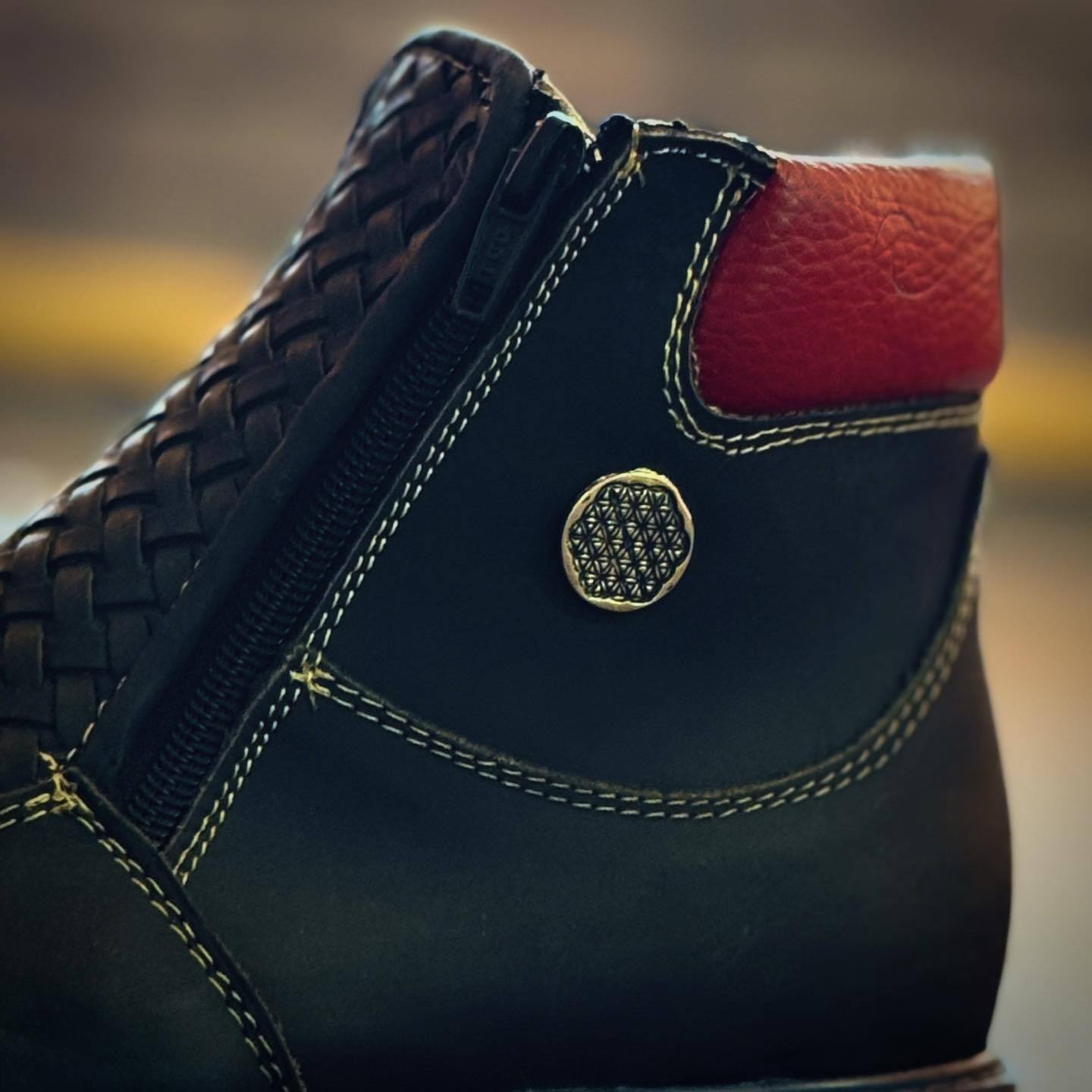 BLACK&RED Casual Leather Boots