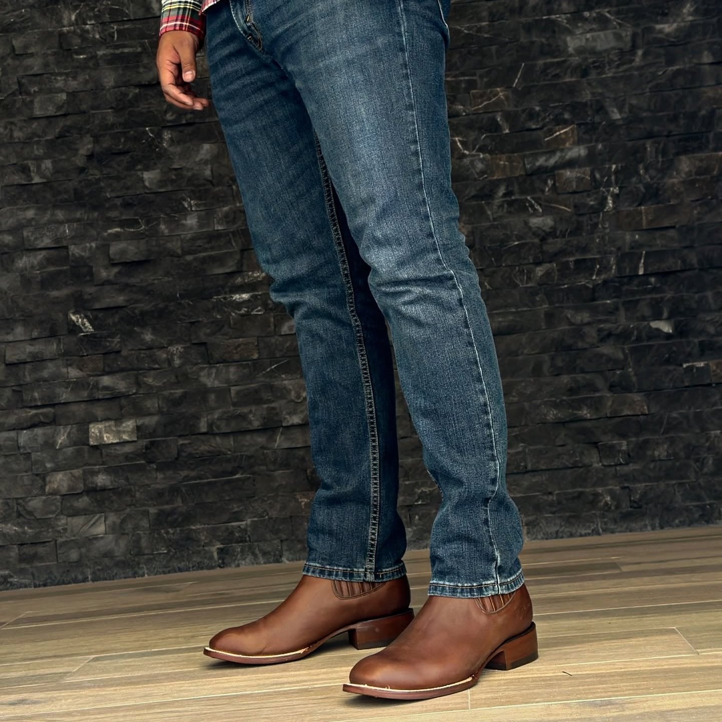 Trendy Leather Handmade Cowhide Boots