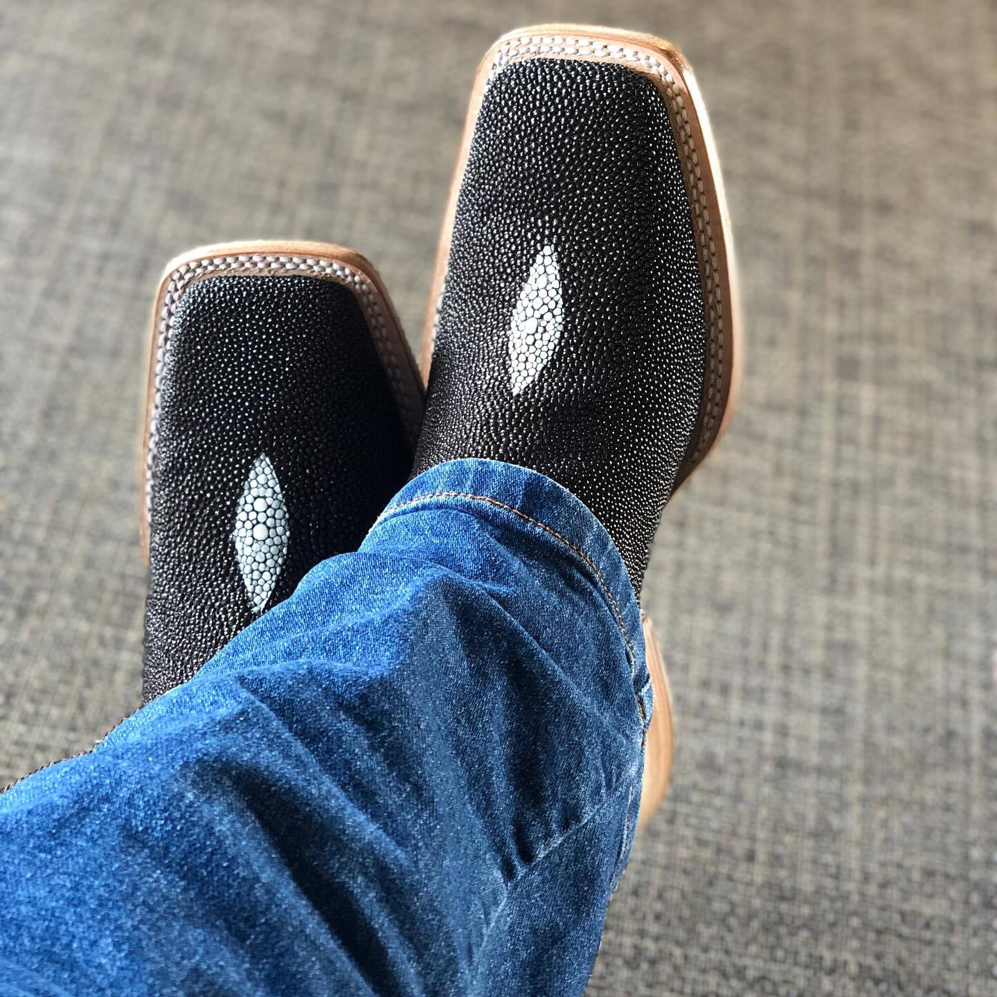 Italian Hand-frosted Cowboy Boots