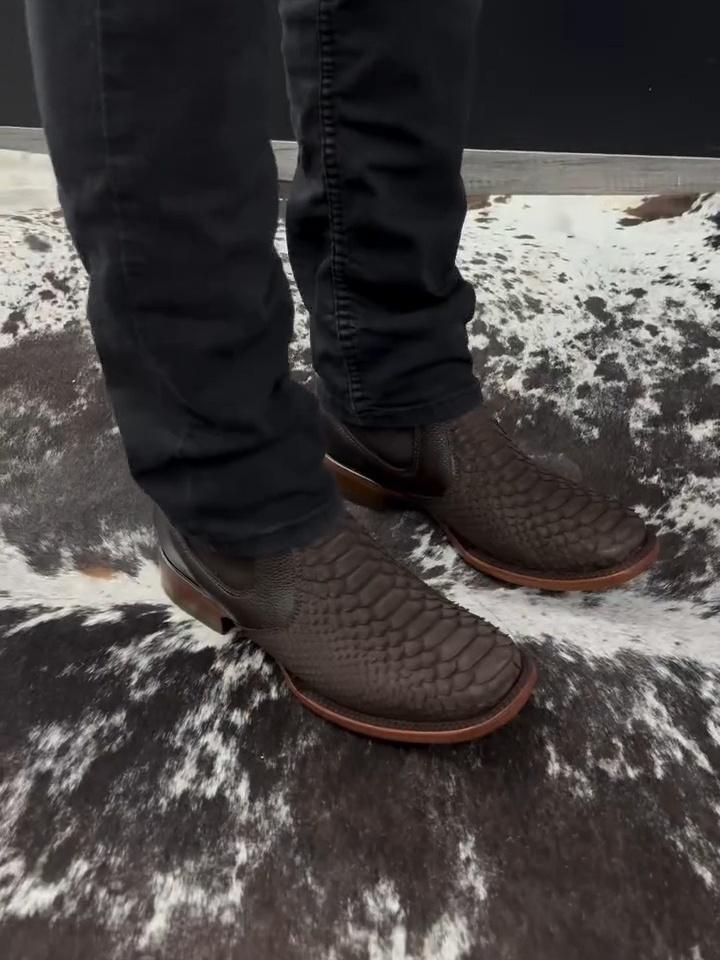 Hand Sculpted Vintage Python Boots
