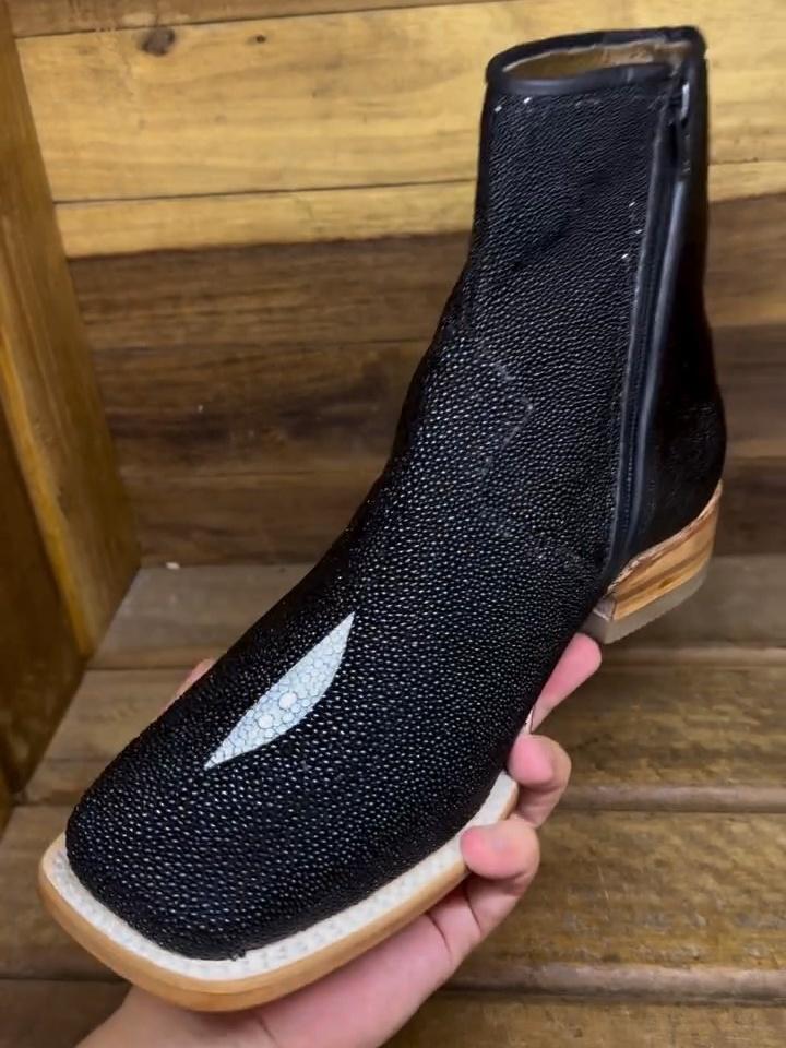 Italian Hand-frosted Cowboy Boots