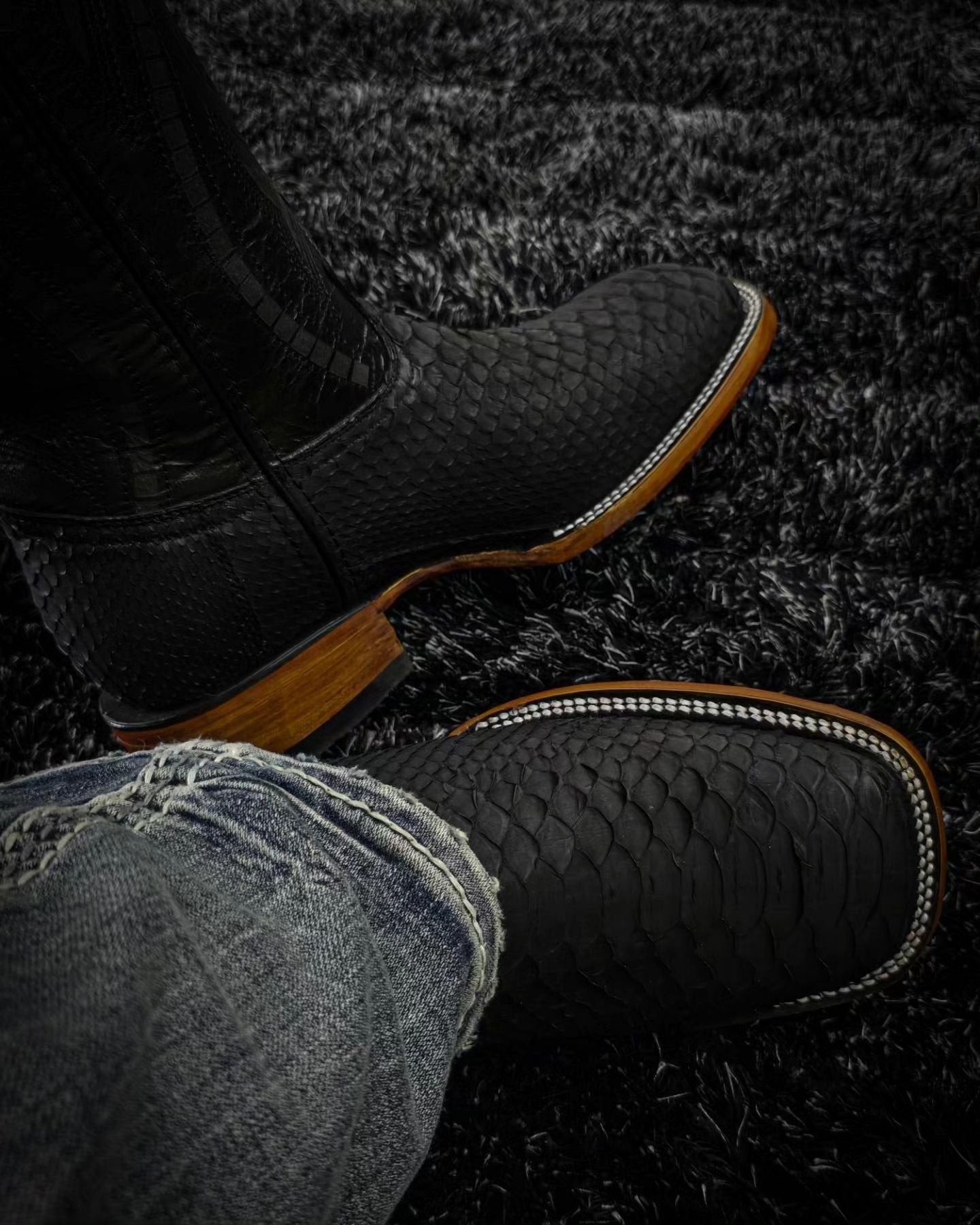 Handmade Jumbo Python Boots