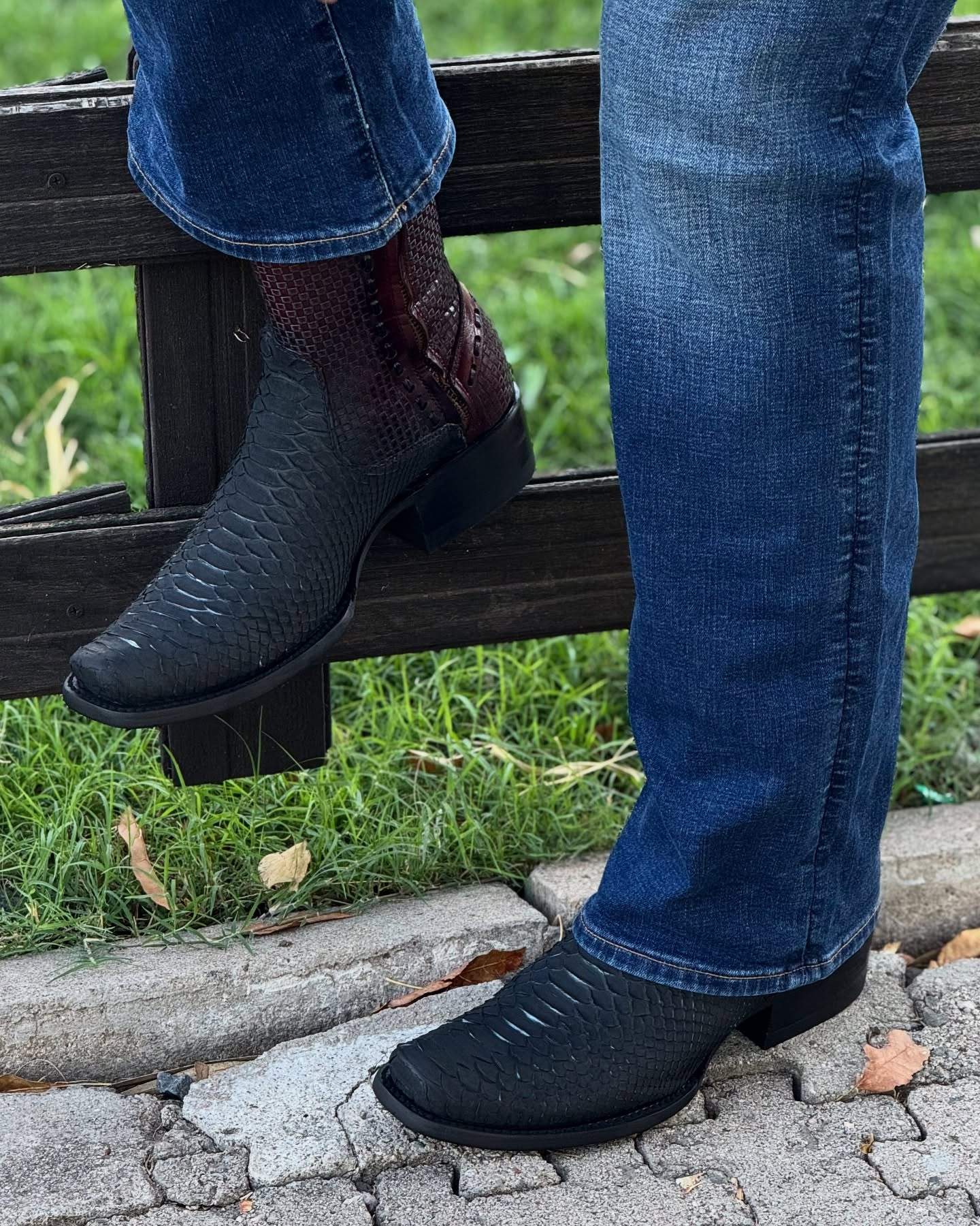 Italian Hand-stitched Python Boots