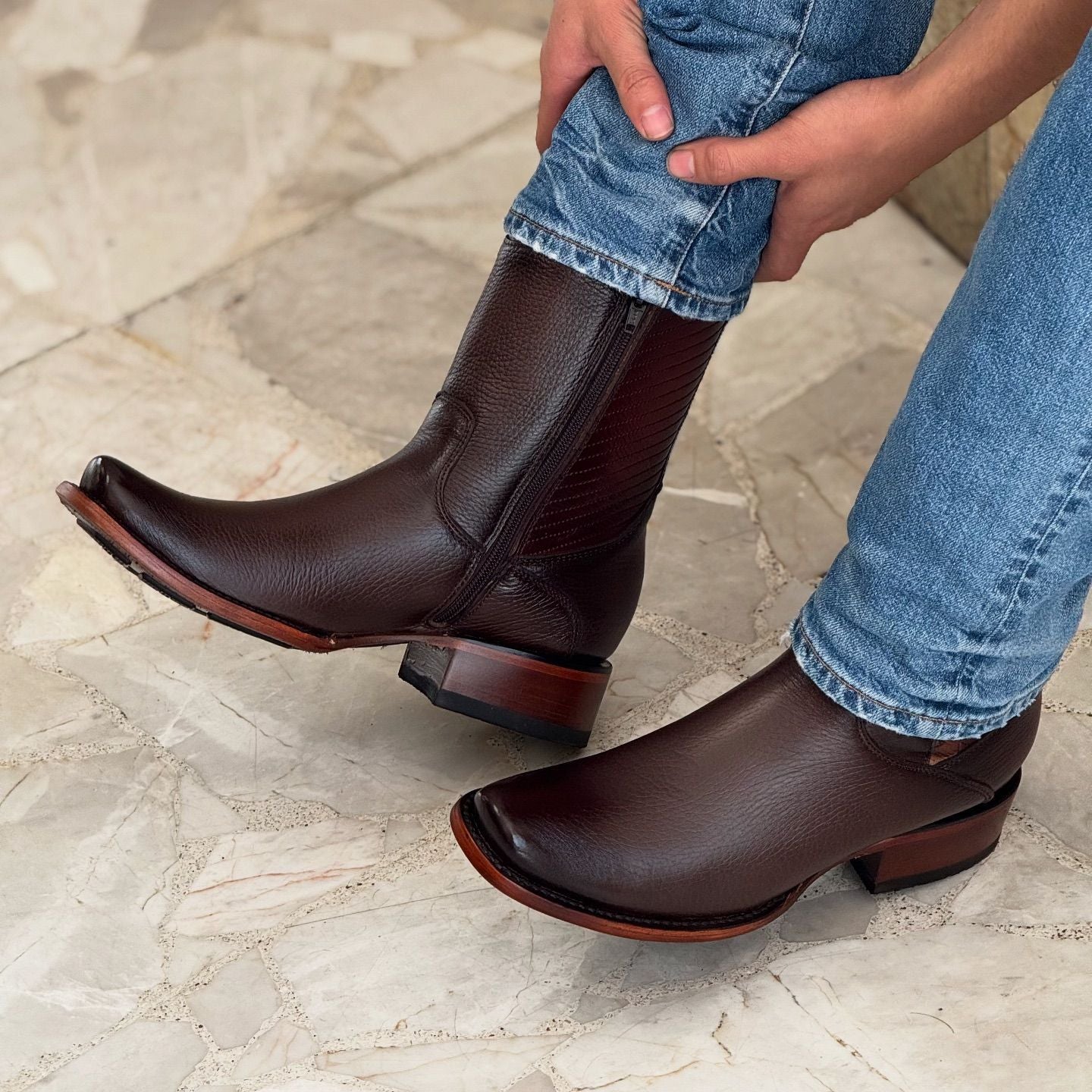 Italian Handmade Cowhide Boots