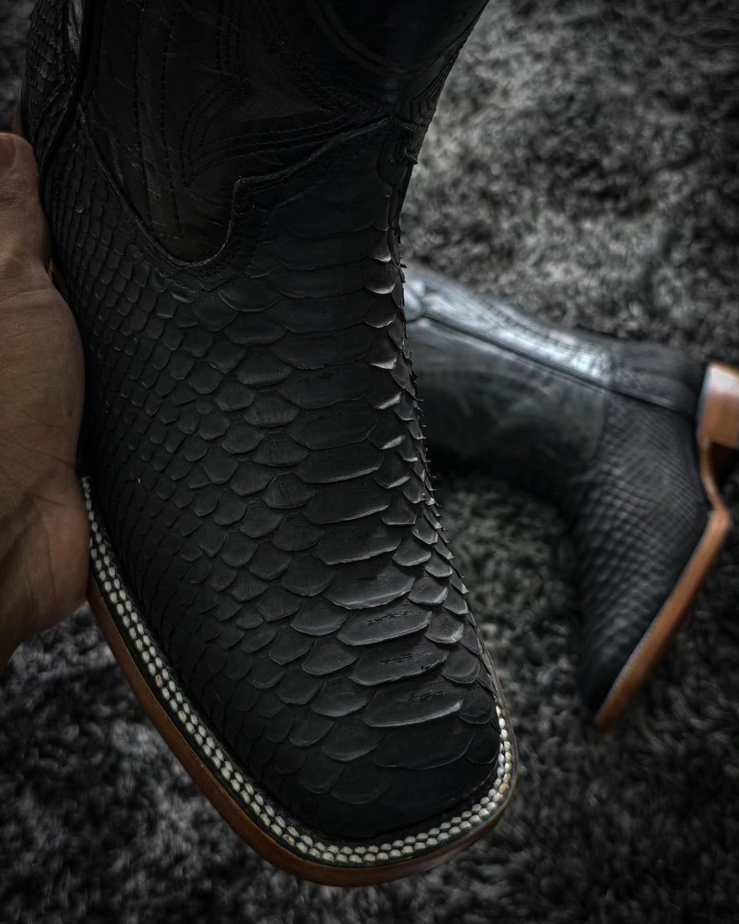 Handmade Jumbo Python Boots