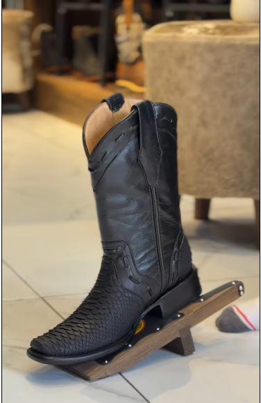 Handmade Python Western Cowboy Boots