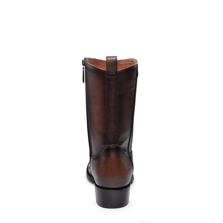Men's Cowboy Boot In Genuine Ostrich Leather And Bovine Leather(Buy 2 Free Shipping✔️)